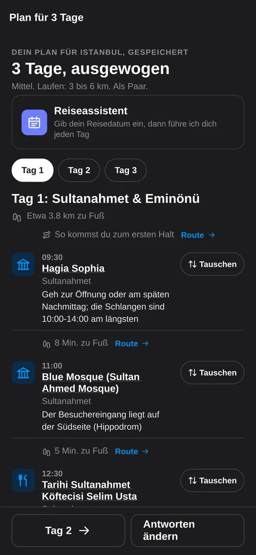 Ein Plan für jeden Tag