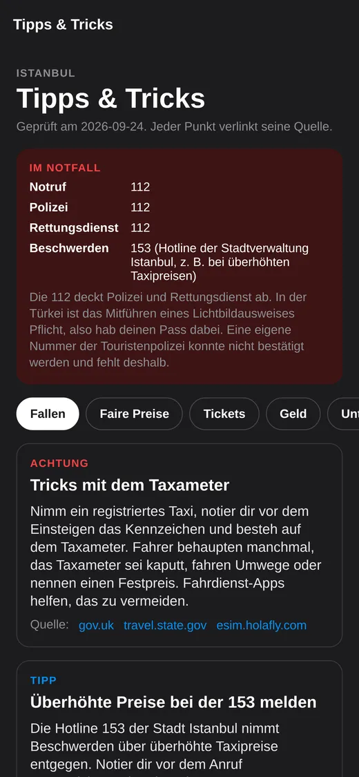Tipps und Fallen