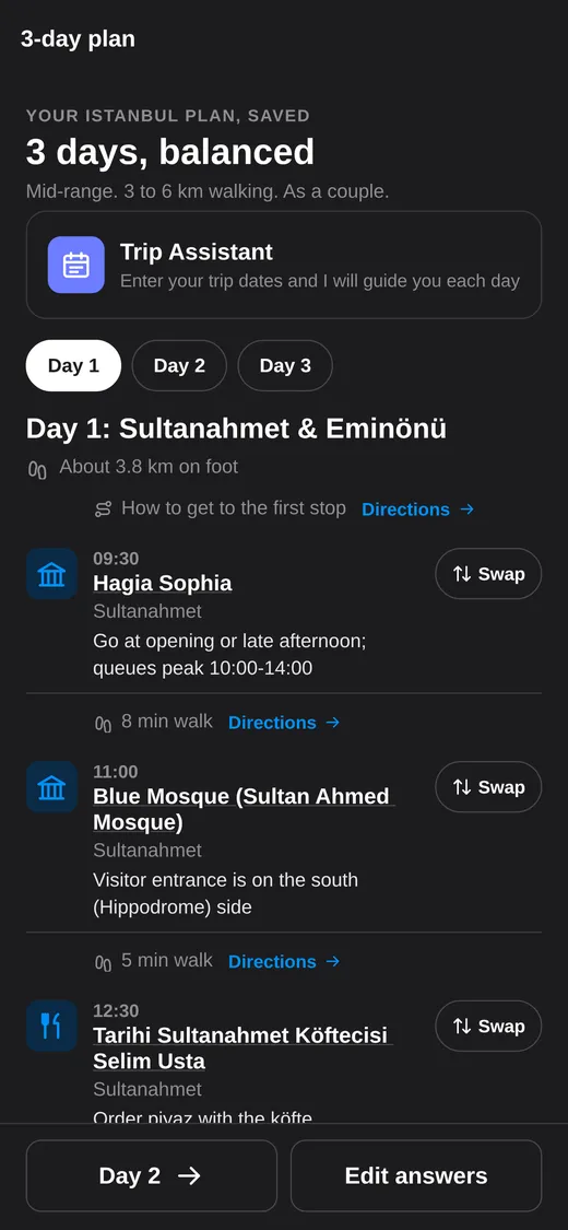 A plan for every day