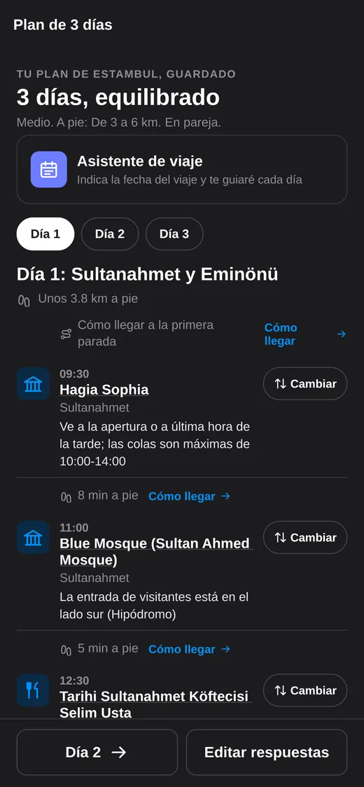 Un plan para cada día