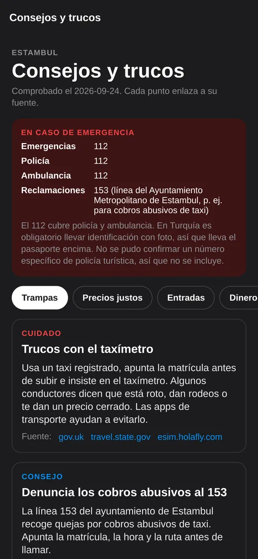 Consejos y trampas